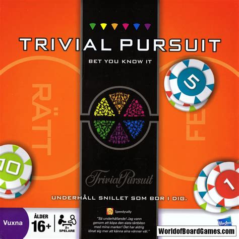 Trivial Pursuit Bet You Know It Board Game